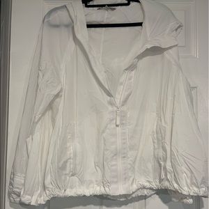 Athletea white zipper jacket